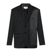 MM6 Maison Margiela Blazer med logotyp Black, Herr