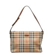 Burberry Vintage Pre-owned Canvas axelremsvskor Brown, Dam