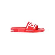 Dolce & Gabbana Pre-owned Pre-owned Gummi sandaler Red, Herr