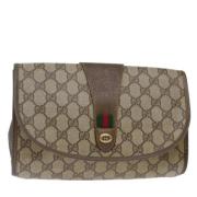 Gucci Vintage Pre-owned Laeder kuvertvskor Brown, Dam