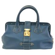 Louis Vuitton Vintage Pre-owned Laeder handvskor Blue, Dam