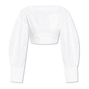 Jacquemus Topp med bakre urringning White, Dam