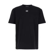 Dsquared2 Svarta T-shirts och Polos REG FIT TEE D2D Black, Herr