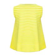 Issey Miyake Veckad topp Yellow, Dam