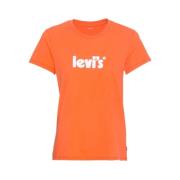 Levi's Dam T-shirt Trendig Stil Orange, Dam