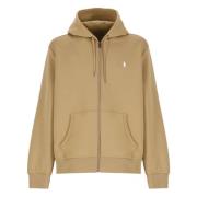 Ralph Lauren Brun Bomullsblandad Sweatshirt Hoodie Brown, Herr