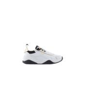 Armani Exchange Vita Sneakers Elegant Mocka Detalj White, Dam