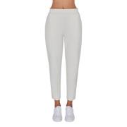 Armani Exchange Vita Joggers med vågmönster White, Dam