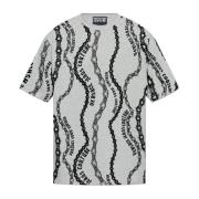 Versace Jeans Couture Mönstrad T-shirt Gray, Herr