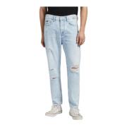 GAS Klassiska Denim Jeans med 5 Fickor Blue, Herr