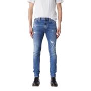 GAS Klassiska Denim Jeans med 5 Fickor Blue, Herr