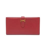 Hermès Vintage Pre-owned Laeder plnbcker Red, Dam