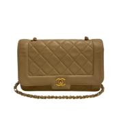 Chanel Vintage Pre-owned Tyg chanel-vskor Brown, Dam