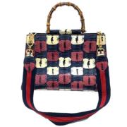 Gucci Vintage Pre-owned Canvas gucci-vskor Red, Dam