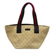 Gucci Vintage Pre-owned Canvas gucci-vskor Beige, Dam