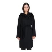 Max Mara Svart Dam Wrap Kappa Black, Dam