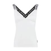 Moschino Elegant Ärmlös Topp för Kvinnor White, Dam