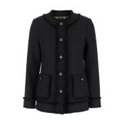 Dolce & Gabbana Svart Tweedjacka Black, Dam