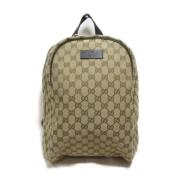 Gucci Vintage Pre-owned Canvas gucci-vskor Beige, Dam