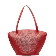 Louis Vuitton Vintage Pre-owned Laeder totevskor Red, Dam