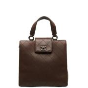 Chanel Vintage Pre-owned Laeder handvskor Brown, Dam