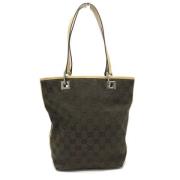 Gucci Vintage Pre-owned Canvas gucci-vskor Brown, Dam