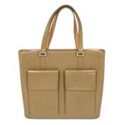 Louis Vuitton Vintage Pre-owned Tyg louis-vuitton-vskor Beige, Dam