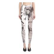 Vaquera Hollywood Lowbrow Leggings Svart Vit Multicolor, Dam