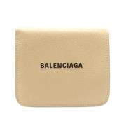 Balenciaga Vintage Pre-owned Laeder plnbcker Beige, Dam