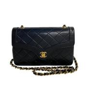 Chanel Vintage Pre-owned Laeder crossbodyvskor Black, Dam