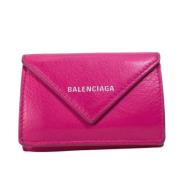 Balenciaga Vintage Pre-owned Laeder plnbcker Pink, Dam