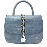 Louis Vuitton Vintage Pre-owned Laeder louis-vuitton-vskor Blue, Dam