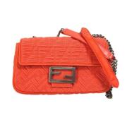 Fendi Vintage Pre-owned Canvas fendi-vskor Red, Dam