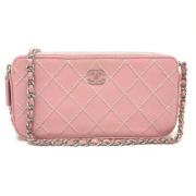 Chanel Vintage Pre-owned Laeder chanel-vskor Pink, Dam