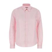 Sporty & Rich Broderad Poplin Skjorta Pink, Dam