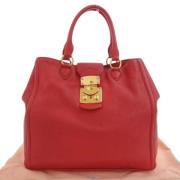 Miu Miu Pre-owned Pre-owned Tyg handvskor Red, Dam