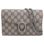 Gucci Vintage Pre-owned Canvas crossbodyvskor Beige, Dam