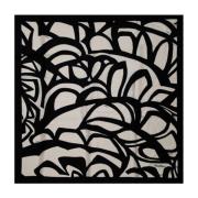 Max Mara Silk Twil Square Foulard Scarf Black, Dam