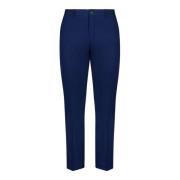 Selected Femme Blå Djup Slim Fit Ankelbyxor Blue, Dam