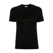 Moncler Svarta T-shirts och Polos Black, Dam