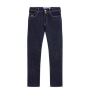 Jacob Cohën Bandana Detalj Straight Leg Jeans Blue, Herr