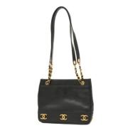 Chanel Vintage Pre-owned Laeder chanel-vskor Black, Dam