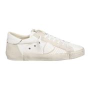 Philippe Model Vintage Distressed Sneakers White, Herr