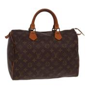 Louis Vuitton Vintage Pre-owned Canvas handvskor Brown, Dam