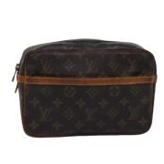 Louis Vuitton Vintage Pre-owned Canvas kuvertvskor Brown, Dam