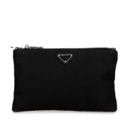 Prada Vintage Pre-owned Nylon prada-vskor Black, Dam