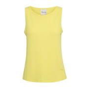 My Essential Wardrobe Sleeveless Tops Yellow, Dam