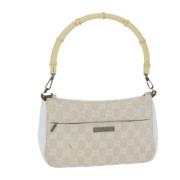 Gucci Vintage Pre-owned Canvas handvskor White, Dam