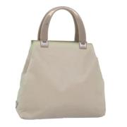 Prada Vintage Pre-owned Nylon totevskor Beige, Dam