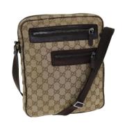 Gucci Vintage Pre-owned Canvas gucci-vskor Beige, Dam